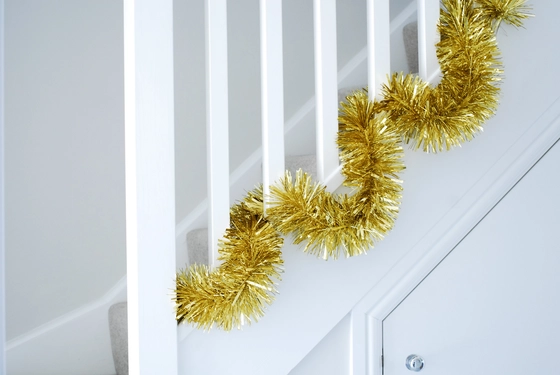 Chunky / Fine Cut Tinsel - Gold 200cm X 15cm - image 2