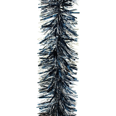 Chunky Midnight Blue/Silver Tinsel 200cm X 15cm 