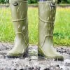 ClipGlove Activity Boots Olive/Navy Size 7 - image 2