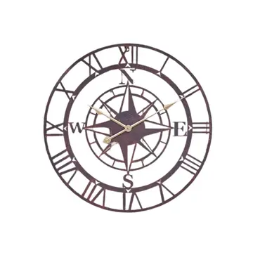 Compass Bronze Clock - image 1