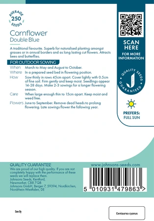 Cornflower Double Blue - image 2