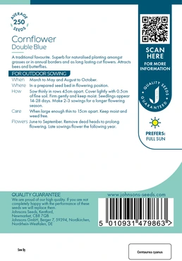 Cornflower Double Blue - image 2