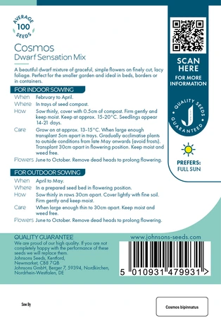 Cosmos Dwarf Sensation Mix - image 2