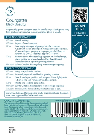 Courgette Black Beauty Org - image 2