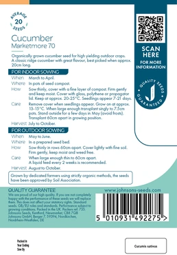 Cucumber Marketmore 70 Org - image 2