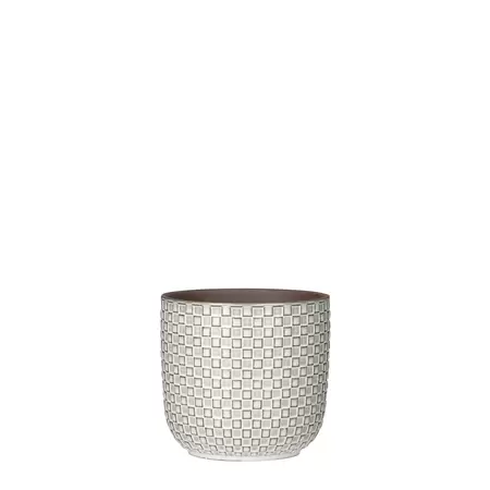 Daan Pot Round White Large