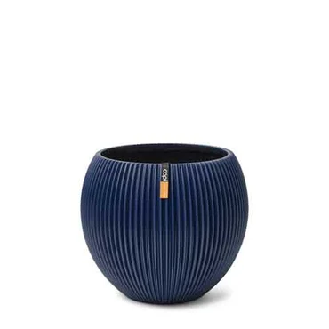 Dark Blue Vase Ball Groove Xs