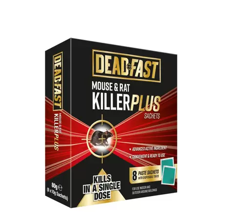 Deadfast Mouse And Rat Killer Plus 8 Sachets