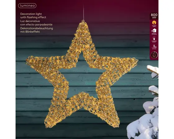 Decorative Star with 800 Micro LEDs - image 6
