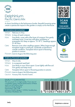 Delphinium Pacific Giants Mix - image 2