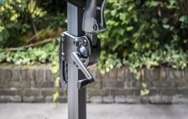 Deluxe Cantilever Parasol Round Black - image 3