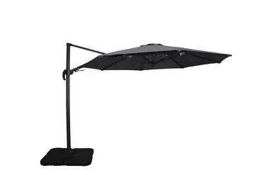 Deluxe Cantilever Parasol Round Black