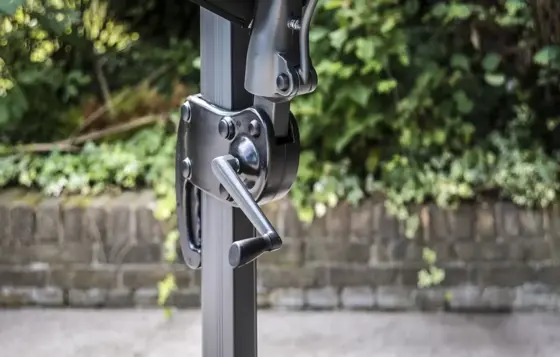 Deluxe Square Cantilever Parasol Taupe 3m - image 3