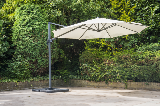 Deluxe Square Cantilever Parasol Taupe 3m - image 2