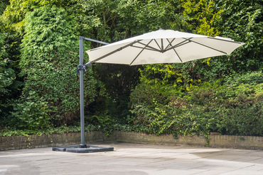 Deluxe Square Cantilever Parasol Taupe 3m - image 2