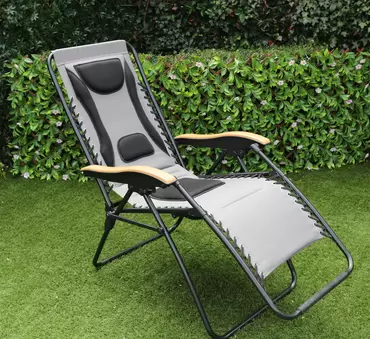 Deluxe Zero Gravity Relaxer Grey Chair