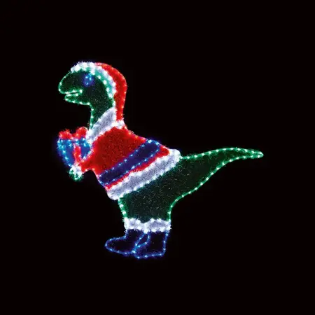 Dinosaur Tinsel Rope Light 240 Leds 1.2m X 97cm  - image 2
