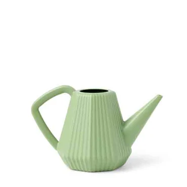 Doppio Groove Green Watering Can