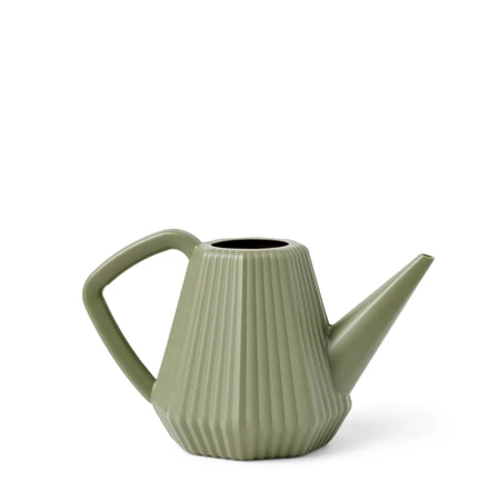 Doppio Groove Olive Grey Watering Can - image 1