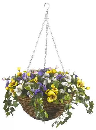 Easy Basket - Pansies
