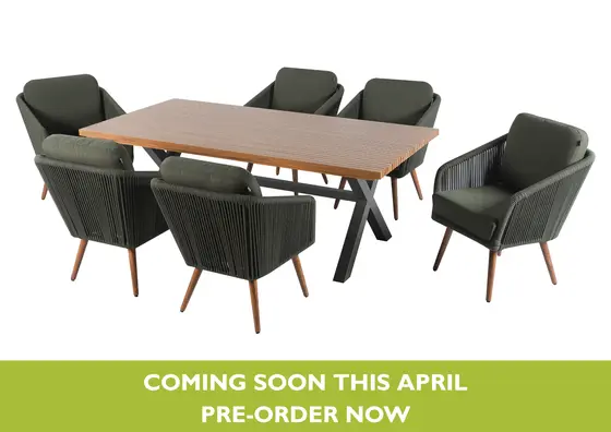 Eden Rectangular 6 Seat Dining Set - image 1
