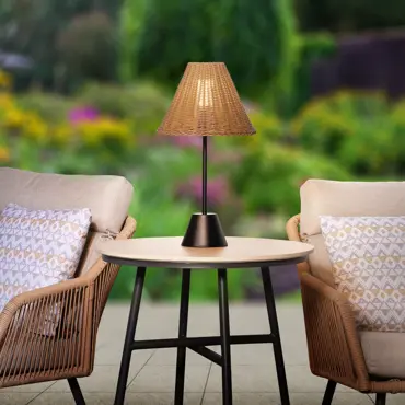 Elba Sesame Rattan Table Lamp - image 2