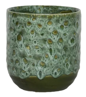 Emerald Reactive Glaze Planter H13CM D13CM