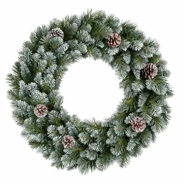 Empress Wreath Green Frosted D60cm - image 1