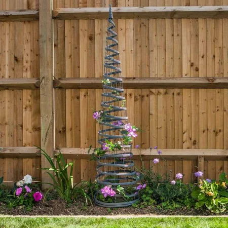 Faux Rattan Obelisk - Slate 1.5m - image 2