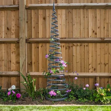 Faux Rattan Obelisk - Slate 1.5m - image 2