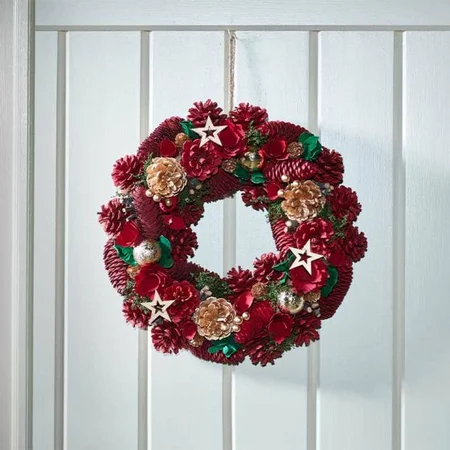 Festive Fir Wreath, 50cm - image 2