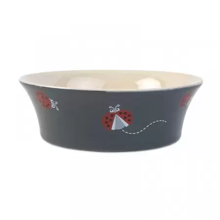 Flared Ladybird Ceramic Bowl 15cm