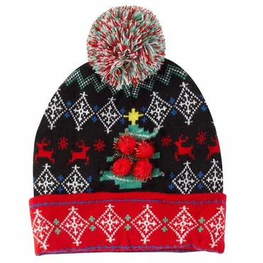 Flash! Luxury Beanie - Christmas Tree Hat