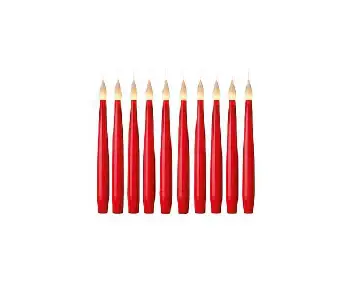 Floating Candle with ON-OFF Remote Control - Red 10pc 15cm