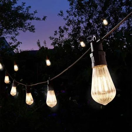 Fluted Festoon String Lights - Warm White - Set Of 20 - image 2