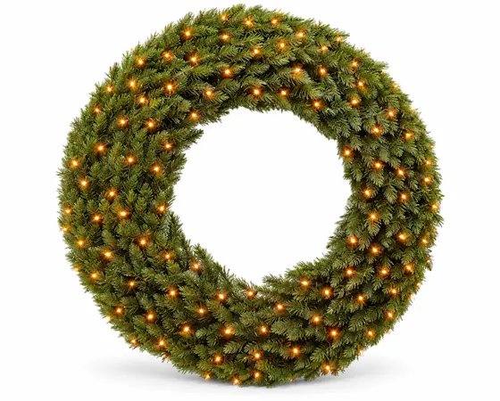 Forest Frosted Wreath Green D120cm - image 1