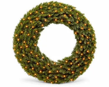 Forest Frosted Wreath Green D120cm - image 1