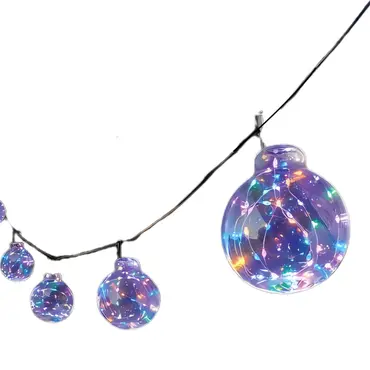 Galaxy Festoon Firefly String Lights - Multi Coloured - Set Of 20 - image 1