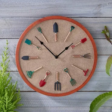 Garden Tools Clock 12" - image 2
