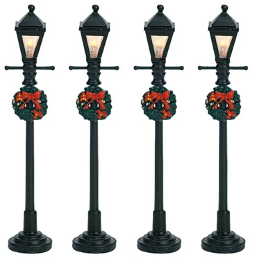 Gas Lantern Street Lamp (Set Of 4)