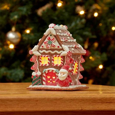 Gingerbread Santa CandyCane Cottage - image 2