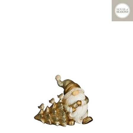Gnome Gold L12,5xw6xh10,5cm