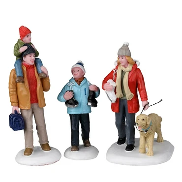 Going Skating Figurine (Pack of 3)
