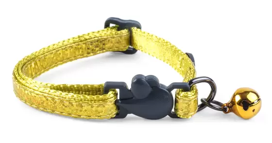 Gold Bling Adjustable Wonderlust Cat Collar