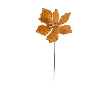 Gold Velvet Magnolia Stem (40cm) - image 2