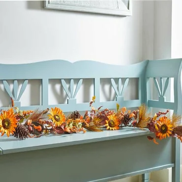 Golden Sunflower Garland 180cm - image 2