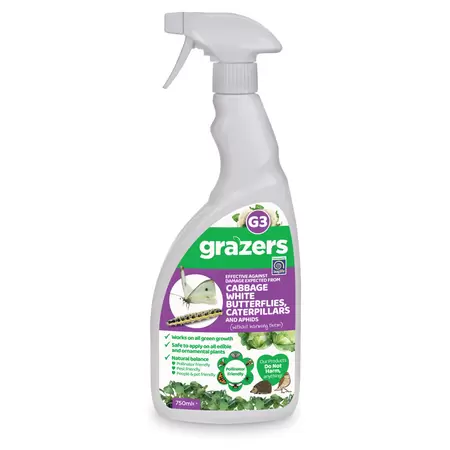 Grazer G3 White Cabbage Butterfly, Caterpillers & Aphids RTU Gun 750ml