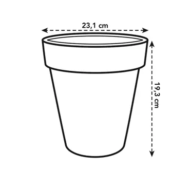 Green Basics Top Planter Stone Green 23cm - image 4