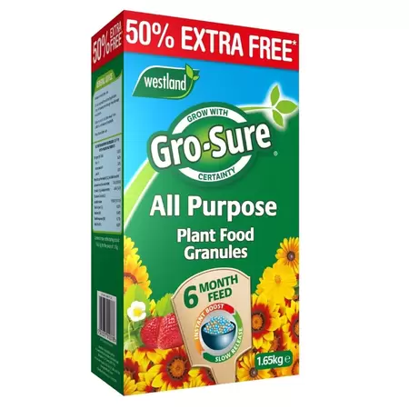 Gro-Sure 6 Month Slow Release Plant Food 1.1kg + 50% Extra Free