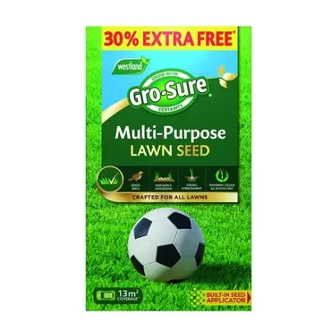 Gro-Sure Multi Purpose Lawn Seed 10sq.M + 30% Extra Free